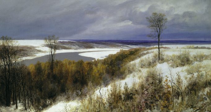 Изложба живопис – Василий Поленов (1844-1927) Ранний снег, художник Василий Дмитриевич Поленов