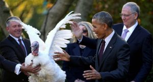 Барак Обама за последен път помилва две пуйки за Деня на благодарността