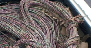 Задържан е крадец на магистрален кабел