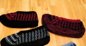 Плетени вълнени чорапи и терлици