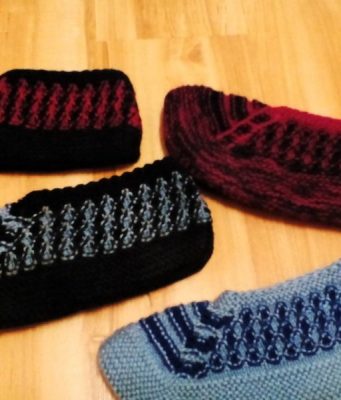 Плетени вълнени чорапи и терлици