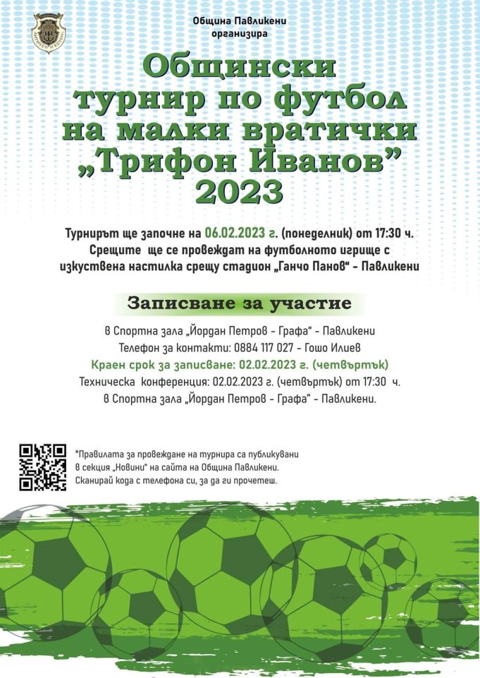 Общински турнир по футбол на малки вратички „Трифон Иванов” 2023